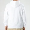 Sweat à capuche zippé avec patch Chuck déstructuré, tailles asiatiques « Blanc »