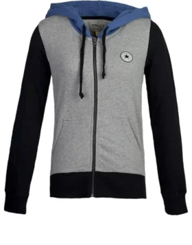 Sweat à capuche zippé Chuck Taylor All Star – Tailles asiatiques « Gris » Sweat à capuche zippé Chuck Taylor All Star – Tailles asiatiques « Gris »