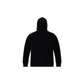 Sweat à capuche zippé intégral avec motif étoile en chevrons – Tailles asiatiques « Noir »