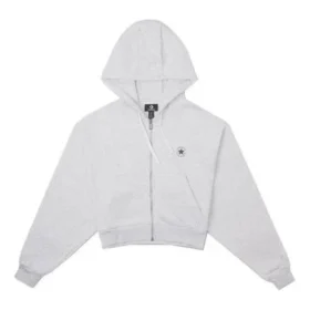Sweat à capuche zippé Retro Chuck, tailles asiatiques « Gris »