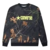 Sweat à col rond imprimé Realtree, tailles asiatiques « Noir »