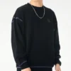 Sweat à col rond Renew Graphic, tailles asiatiques « Noir »