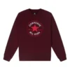 Sweat-shirt à capuche en molleton Go-To Chuck Taylor All Star Patch, coupe standard, tailles asiatiques « Bordeaux »