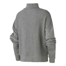 Sweat-shirt à col montant en maille, tailles asiatiques « Gris » Sweat-shirt à col montant en maille, tailles asiatiques « Gris »