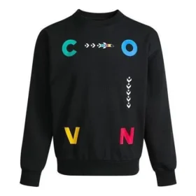 Sweat-shirt à col rond avec imprimé lettres contrastées « Noir » Sweat-shirt à col rond avec imprimé lettres contrastées « Noir »