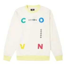 Sweat-shirt à col rond avec imprimé lettres contrastées « White » Sweat-shirt à col rond avec imprimé lettres contrastées « White »