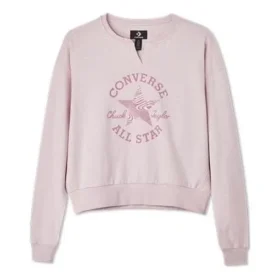 Sweat-shirt à col rond avec patch Chuck Taylor, tailles asiatiques « Rose » Sweat-shirt à col rond avec patch Chuck Taylor, tailles asiatiques « Rose »