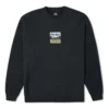 Sweat-shirt à col rond Counter Climate Graphic, tailles asiatiques « Black »