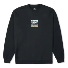 Sweat-shirt à col rond Counter Climate Graphic, tailles asiatiques « Black » Sweat-shirt à col rond Counter Climate Graphic, tailles asiatiques « Black »