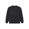 Sweat-shirt à col rond en molleton brossé à chevrons et étoile brodée Go-To, tailles asiatiques « Noir »