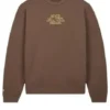 Sweat-shirt à col rond en molleton français Converse x Wonka, tailles asiatiques « Engine Smoke Wavy Line »