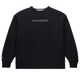 Sweat-shirt à col rond Gold Standard avec cristaux Swarovski, tailles asiatiques « Noir »
