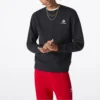 Sweat-shirt à col rond Star Chevron EMB, tailles asiatiques « Noir »