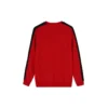 Sweat-shirt à col rond Track Taping, tailles asiatiques « Red »