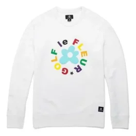 Sweat-shirt Converse x Golf Le Fleur Crew, tailles asiatiques « Blanc »