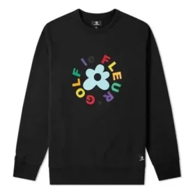 Sweat-shirt Converse x Golf Le Fleur Crew, tailles asiatiques « Noir »