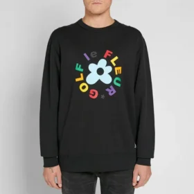 Sweat-shirt Converse x Golf Le Fleur Crew, tailles asiatiques « Noir »