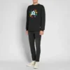Sweat-shirt Converse x Golf Le Fleur Crew, tailles asiatiques « Noir »