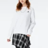 Sweat-shirt décontracté Tailles asiatiques « Blanc »