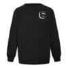 Sweat-shirt en molleton haut de gamme, tailles asiatiques « Noir »