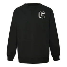 Sweat-shirt en molleton haut de gamme, tailles asiatiques « Noir »