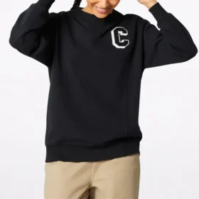 Sweat-shirt en molleton haut de gamme, tailles asiatiques « Noir »