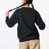 Sweat-shirt en molleton haut de gamme, tailles asiatiques « Noir »