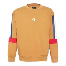 Sweat-shirt LW à empiècements contrastés – Tailles asiatiques « Marron »