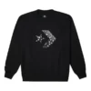 Sweat-shirt à motif paisley en chevrons « Star » – Tailles asiatiques « Noir »