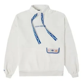 Sweat-shirt Tapesyt Crew – Tailles asiatiques « Blanc »