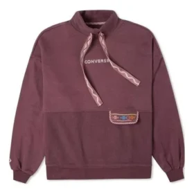 Sweat-shirt Tapesyt Crew, tailles asiatiques « Dark Mauve »