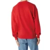 Sweat-shirt unisexe à col rond avec logo imprimé Rouge