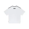 T-shirt ample à col rond et manches courtes, couleur unie, style couple, blanc