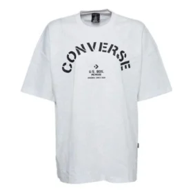 T-shirt ample en maille Areca Palm, tailles asiatiques « White Black »