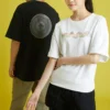 T-shirt ample à manches courtes Converse Printing Sports Knit pour homme, blanc