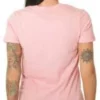 T-shirt avec logo au centre devant, tailles asiatiques « Rose Blanc »