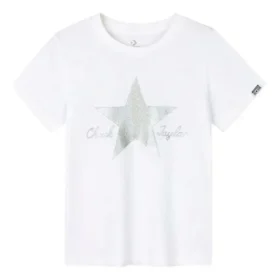 T-shirt avec logo imprimé, tailles asiatiques « White Silver »