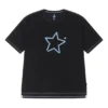 T-shirt avec logo One Star, tailles asiatiques « Black Blue »