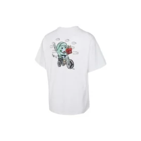T-shirt Biking World, tailles asiatiques « Blanc »