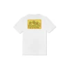 T-shirt blanc ample à col rond pour homme Converse x Keith Haring Crossover avec logo brodé et imprimé alphabétique
