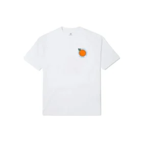 T-shirt blanc à manches courtes et col rond ample pour homme Converse avec imprimé cartoon