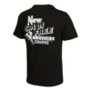T-shirt casual à col rond et manches courtes Converse pour homme, imprimé dans le dos, noir