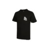T-shirt casual à col rond et manches courtes Converse pour homme, imprimé dans le dos, noir