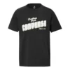T-shirt casual à manches courtes Converse pour homme, imprimé « Loose Alphabet », noir