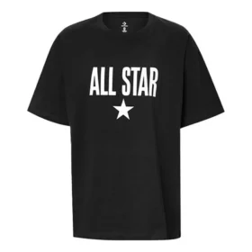 T-shirt Chuck Taylor All Star Logo, tailles asiatiques « Noir Blanc »