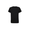 T-shirt classique basique ajusté à manches courtes et imprimé, noir