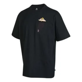 T-shirt Cloud Pocket, tailles asiatiques « Noir »