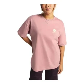T-shirt à col rond avec motif floral, tailles asiatiques « Rose »