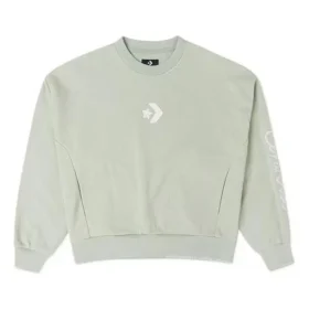 T-shirt à col rond Chain Stitch, tailles asiatiques « Vert clair »
