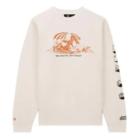 T-shirt à col rond Converse x Dungeons & Dragons, tailles asiatiques « Egret »